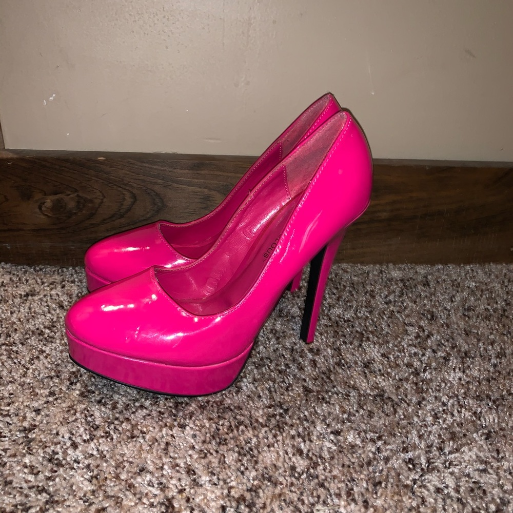 Just Fab Pink 3inch high heel Shoes